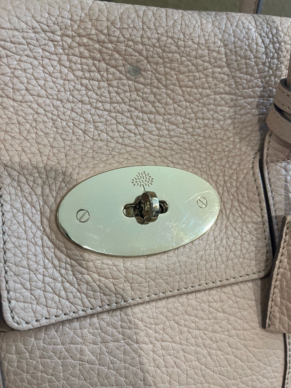 MULBERRY POWDER ROSE GRAINED LEATHER BAYSWATER - Picture 3 of 15